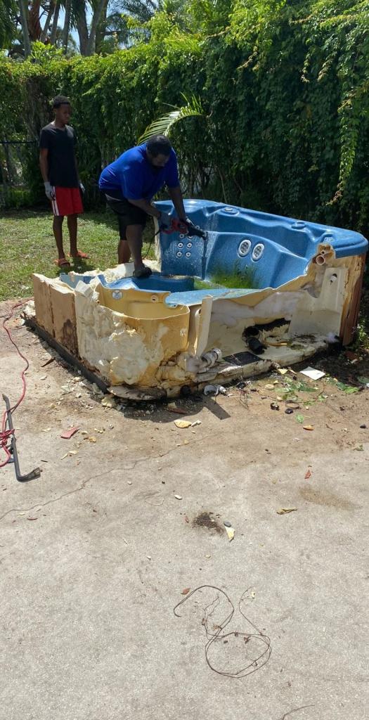 Hot Tub Removal At PGA National in Palm Beach Gardens